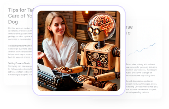 George Allwell, the resident AI writer inside Wordform