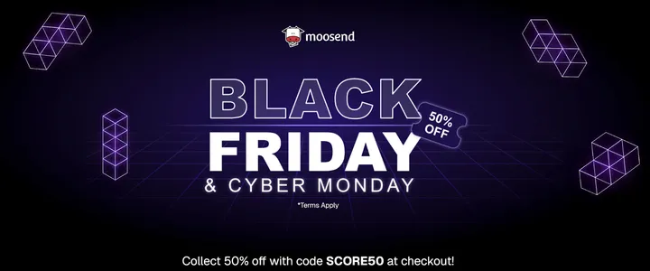 Moosend's Black Friday offer